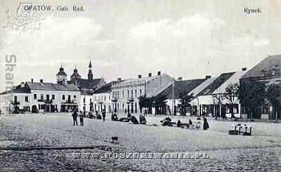 Opatów  na starej pocztówce