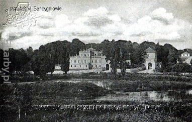 Sancygniów  na starej pocztówce