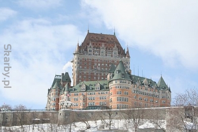 Zamek Château Frontenac w Kanadzie
