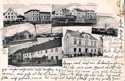 Strzegom na starej pocztówce